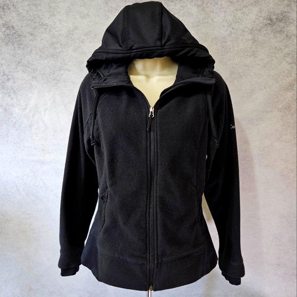 Vintage COLUMBIA SPORTSWEAR Black Full Zip Hoodie - Picture 2 of 12